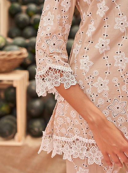 Mia Supima Cotton Beige Co-ord Set
