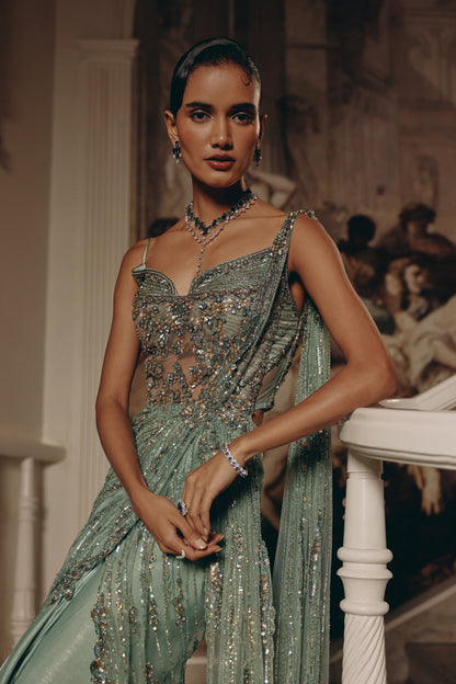 Celestial Draped Elegance