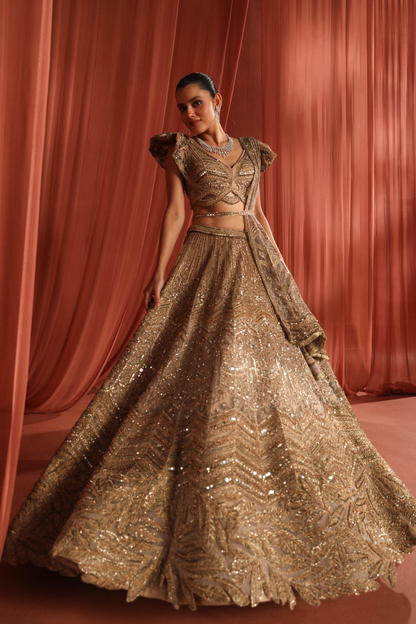 Golden Lehenga