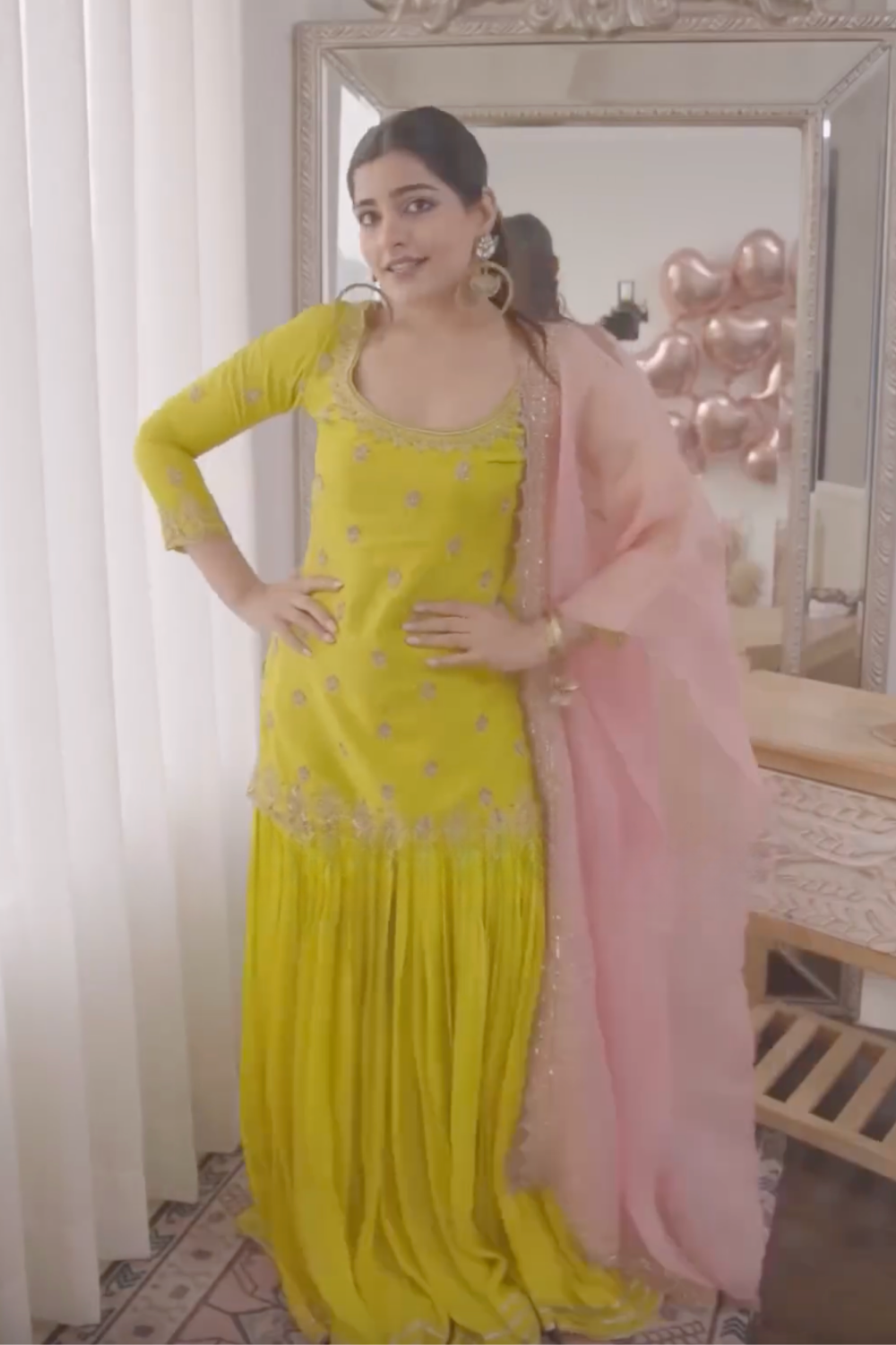 Kritika Khurana in Amisha Sharara Set