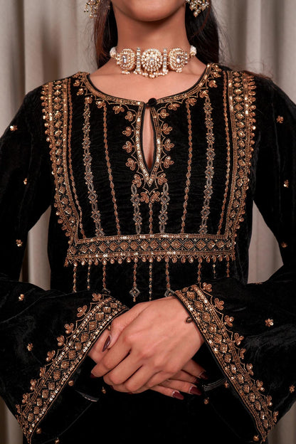 Black Kaftan Set