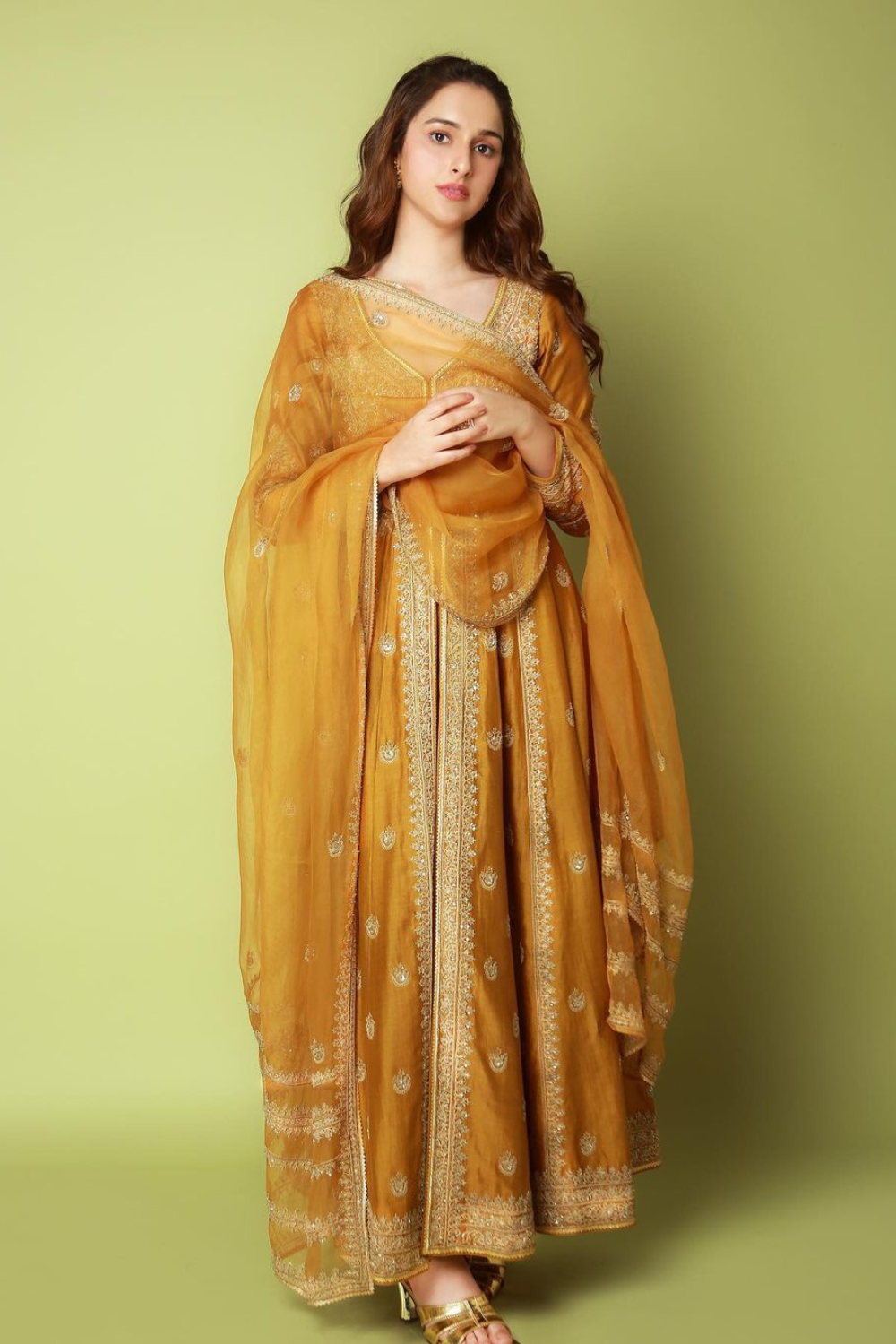 Sadia Khateeb in Zahra Anarkali Set