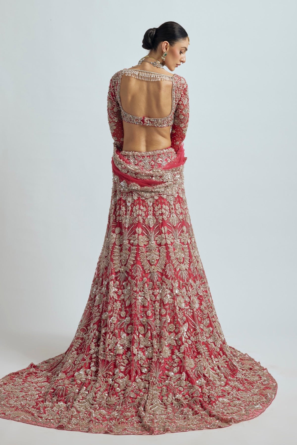 SAJNI PINK A LINE LEHENGA