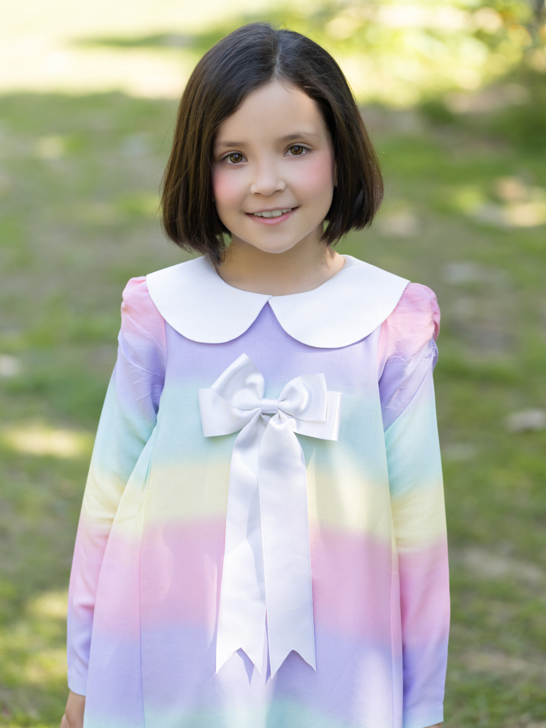 Rainbow Full Sleeves Dress