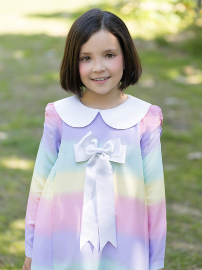 Rainbow Full Sleeves Dress