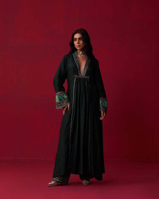 Faerie Green Kurta and Palazzo Set