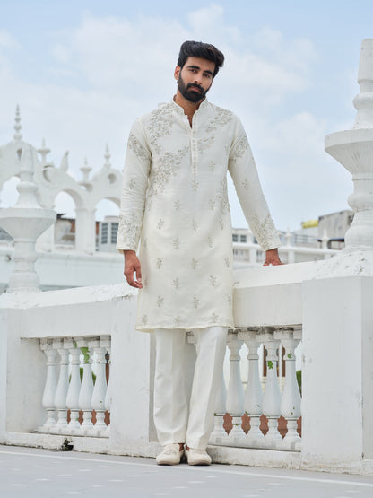 Whispering Ivory Kurta Set