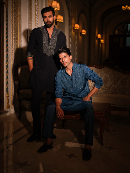 Indigo Starlit Kurta Set