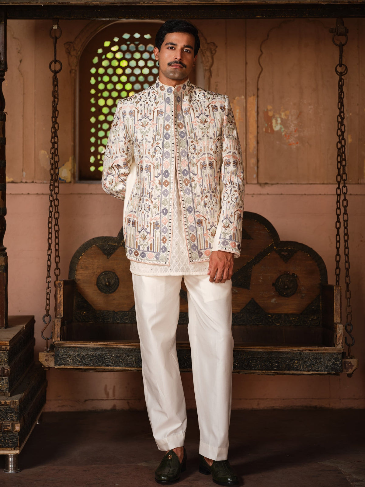Kishangarh Kurta Jacket Set