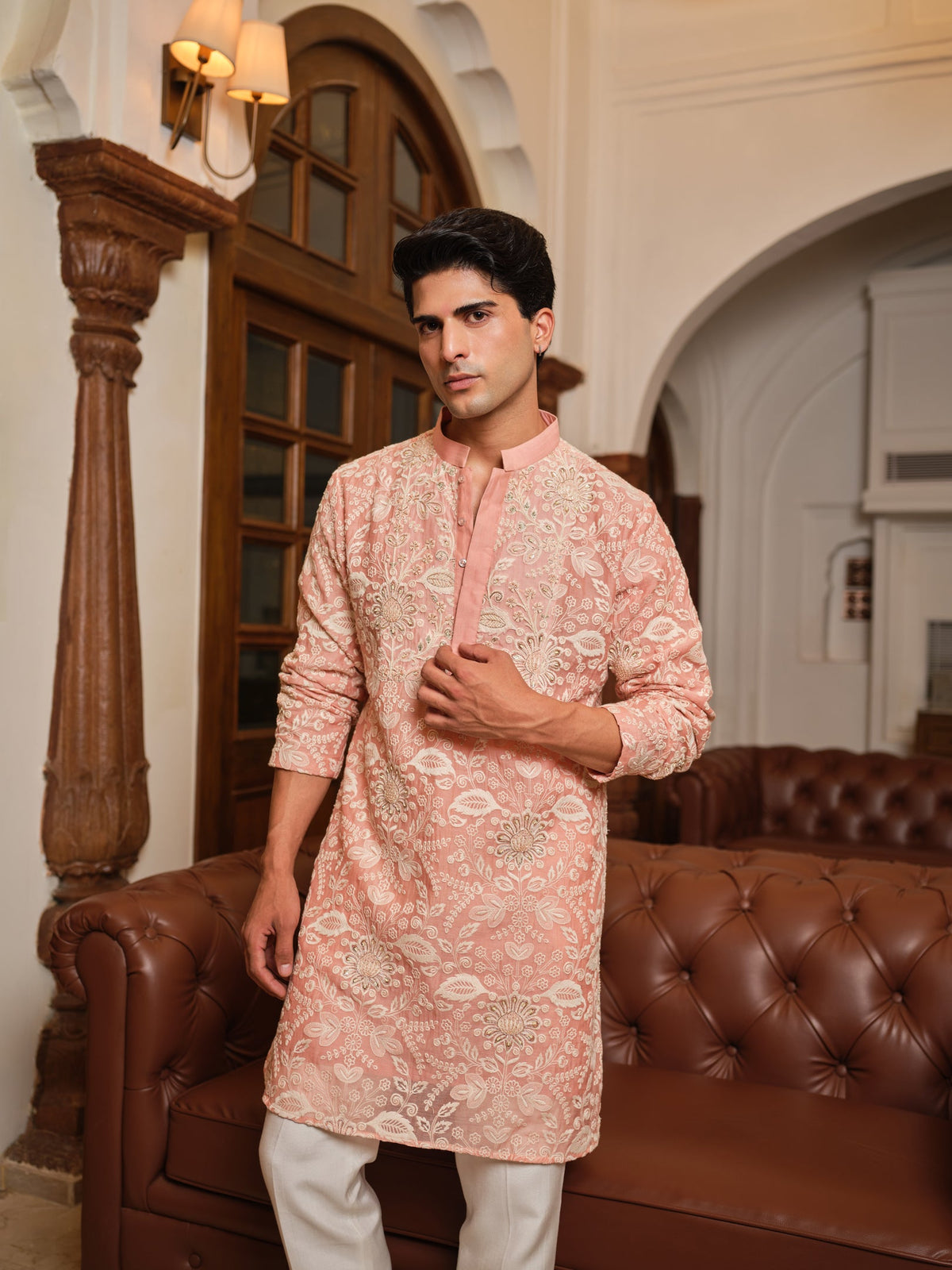 Floral Blush Kurta Set