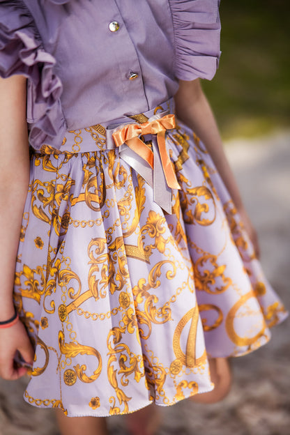 Lavender Dragonfly Skirt - The Pony & Peony Co.