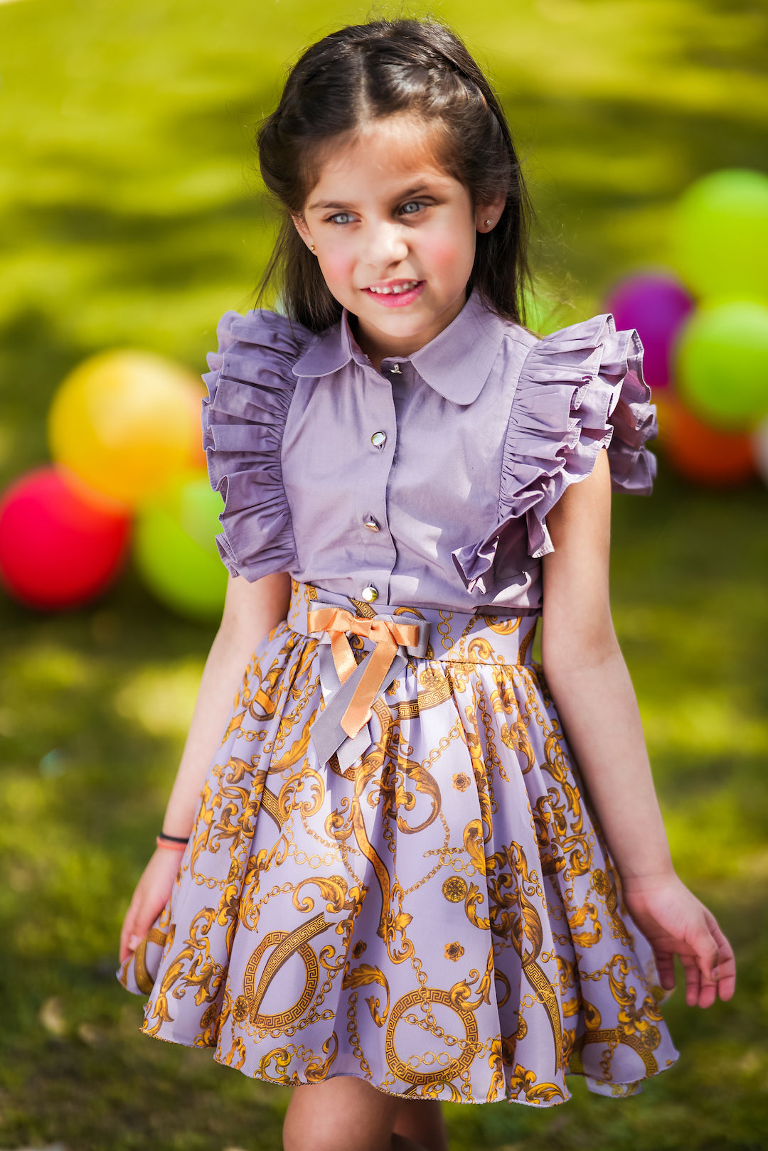 Lavender Dragonfly Skirt - The Pony & Peony Co.