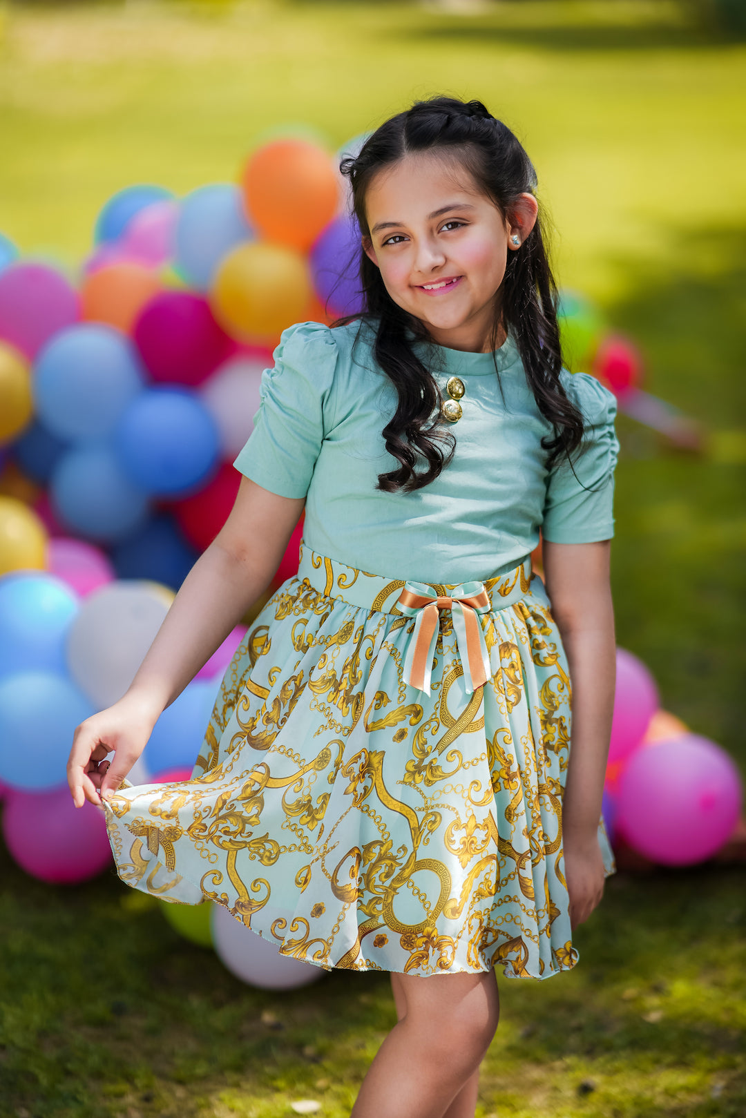 Jade Dragonfly Co-ord Skirt Set - The Pony & Peony Co.