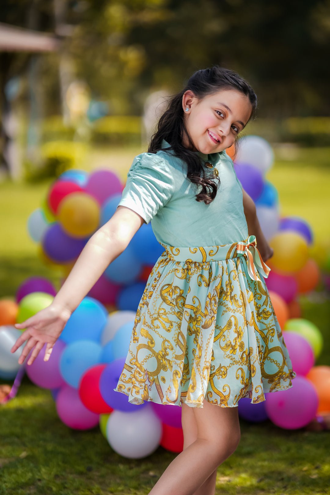 Jade Dragonfly Co-ord Skirt Set - The Pony & Peony Co.