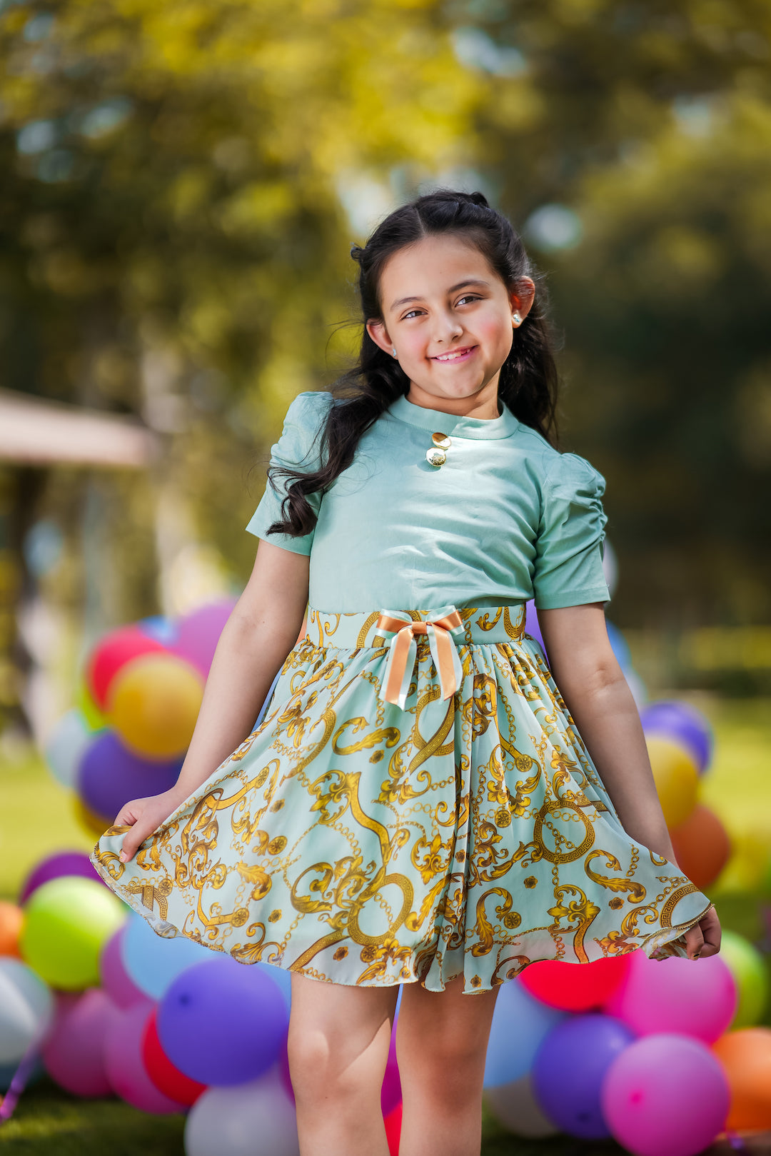 Jade Dragonfly Co-ord Skirt Set - The Pony & Peony Co.