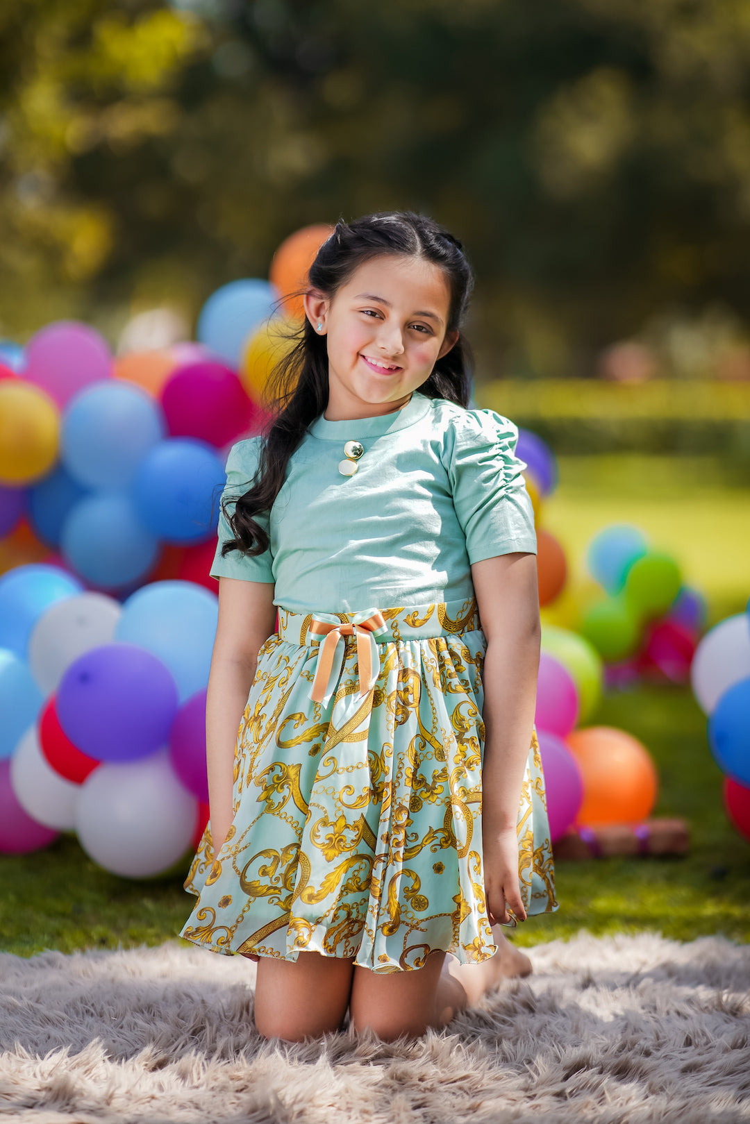 Jade Dragonfly Co-ord Skirt Set - The Pony & Peony Co.