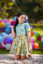 Jade Dragonfly Co-ord Skirt Set - The Pony & Peony Co.