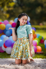 Jade Dragonfly Co-ord Skirt Set - The Pony & Peony Co.