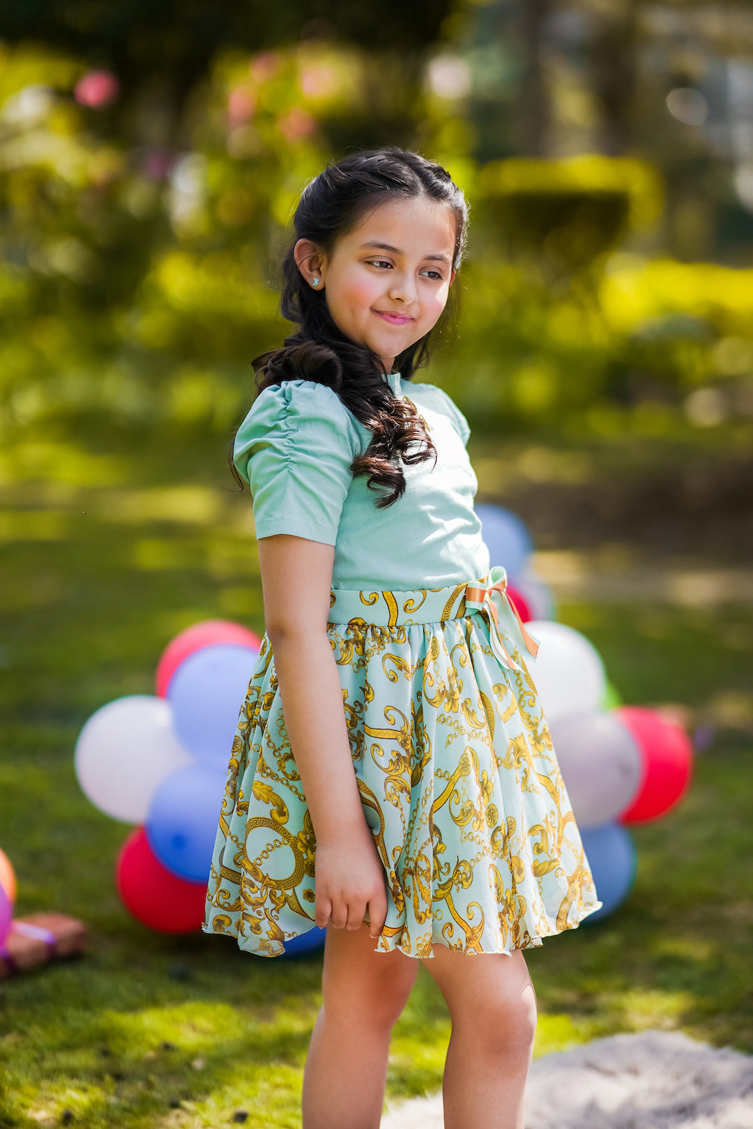 Jade Dragonfly Co-ord Skirt Set - The Pony & Peony Co.