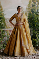 Aleena Chanderi & Organza Embellished Hand Embroidery Lehenga Set