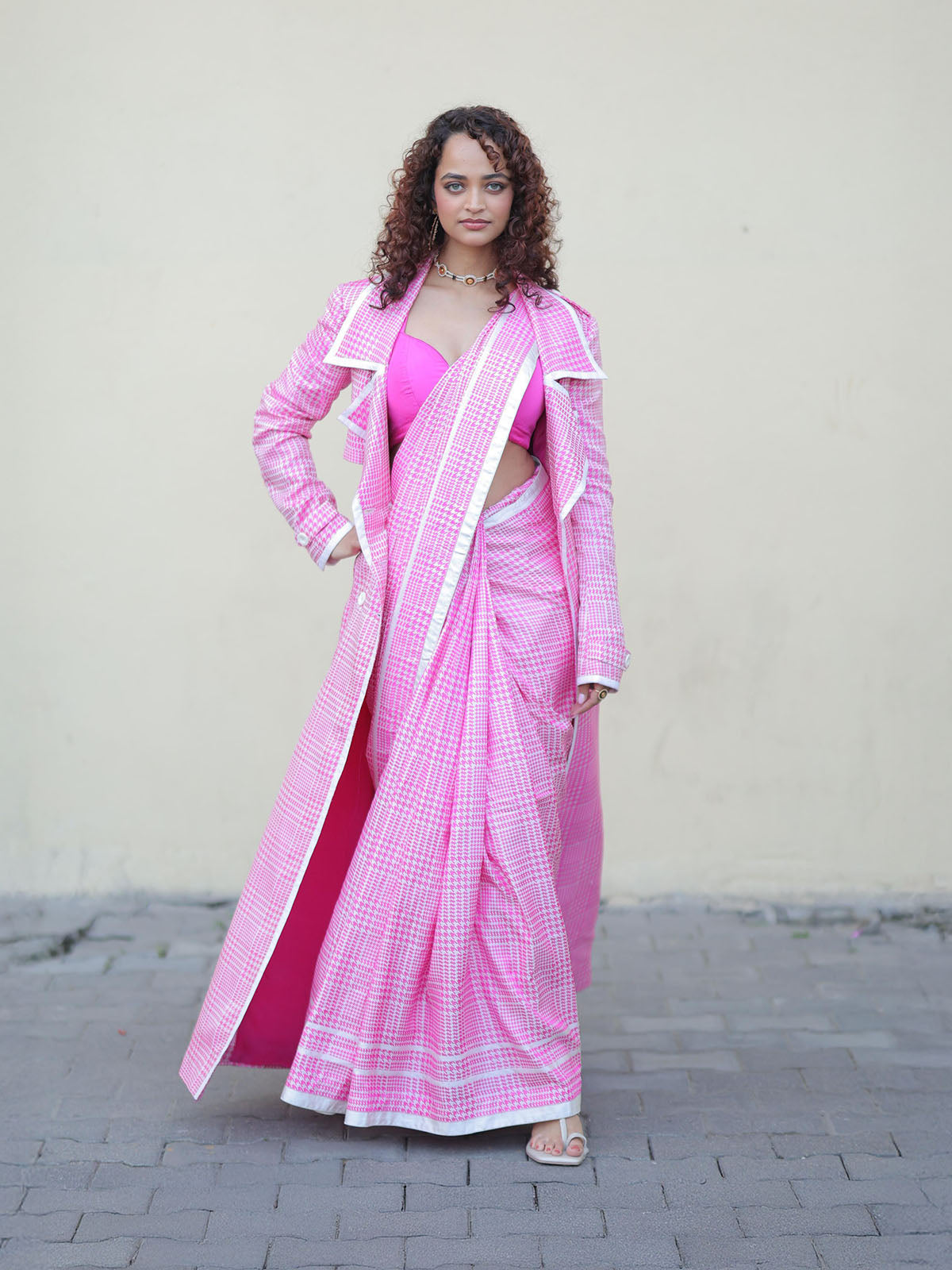 Pink Cher Saree