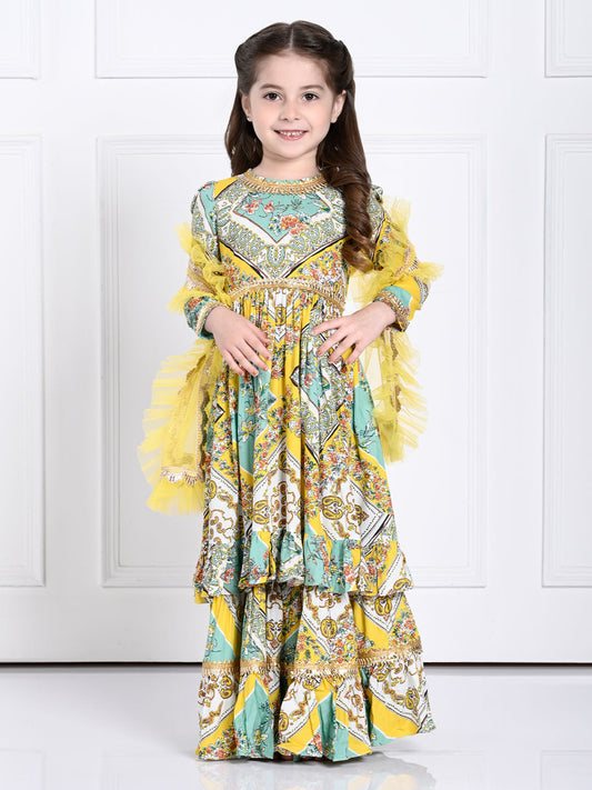 Aariana Suit Set - A Yellow Suit for Girls