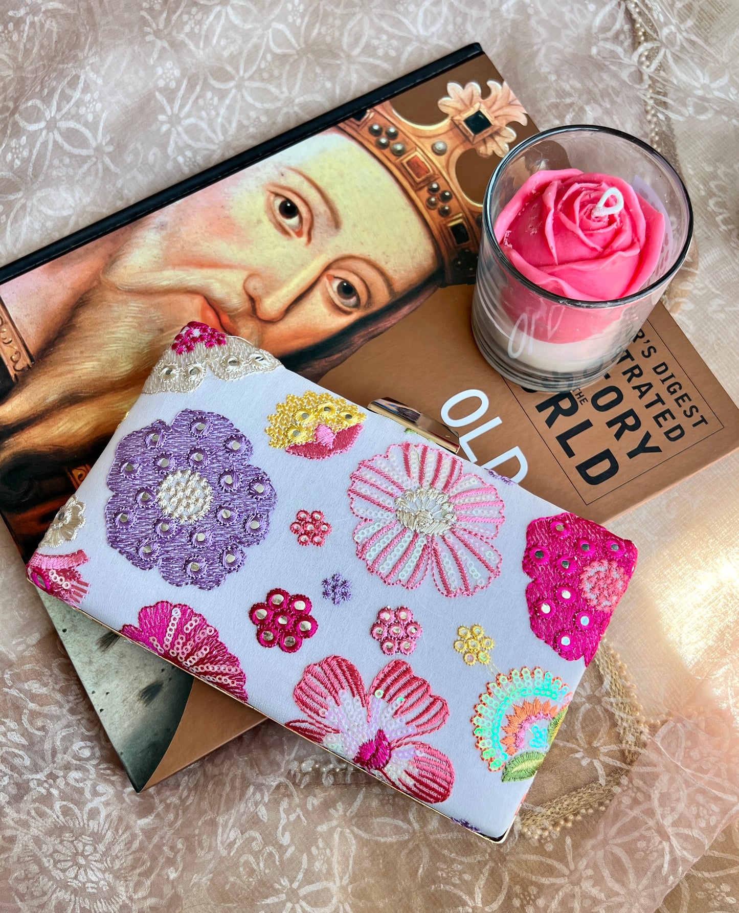 Wildflower Clucth Bag
