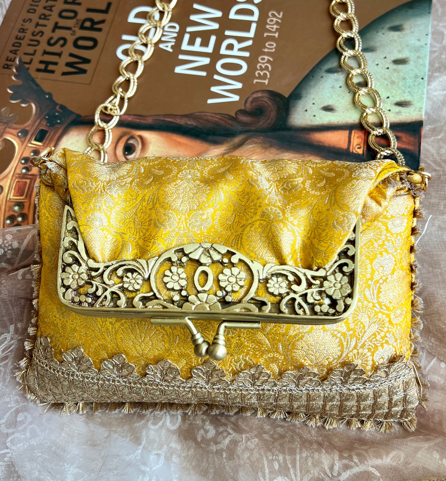 Yellow Vintage Frame Bag
