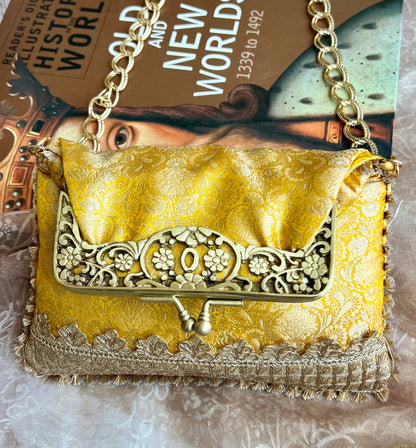 Yellow Vintage Frame Bag