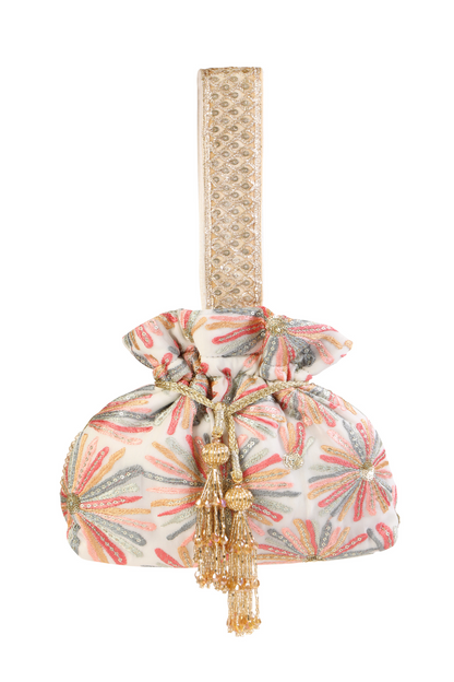 Crème Iris Potli Bag