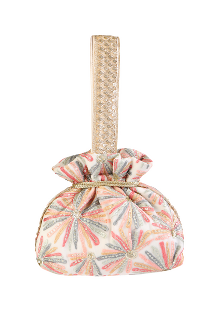 Crème Iris Potli Bag