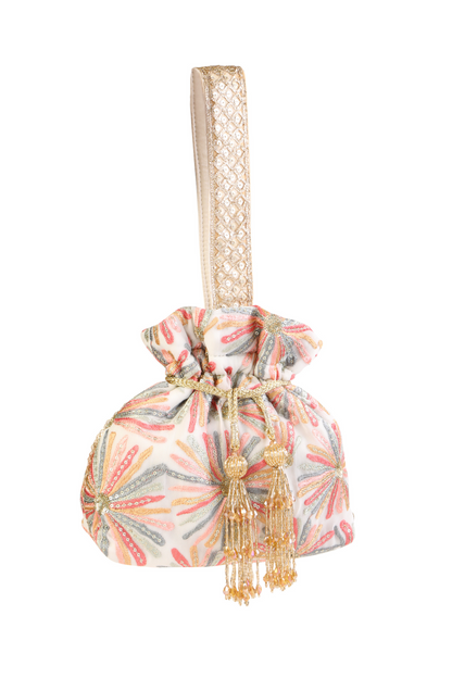 Crème Iris Potli Bag