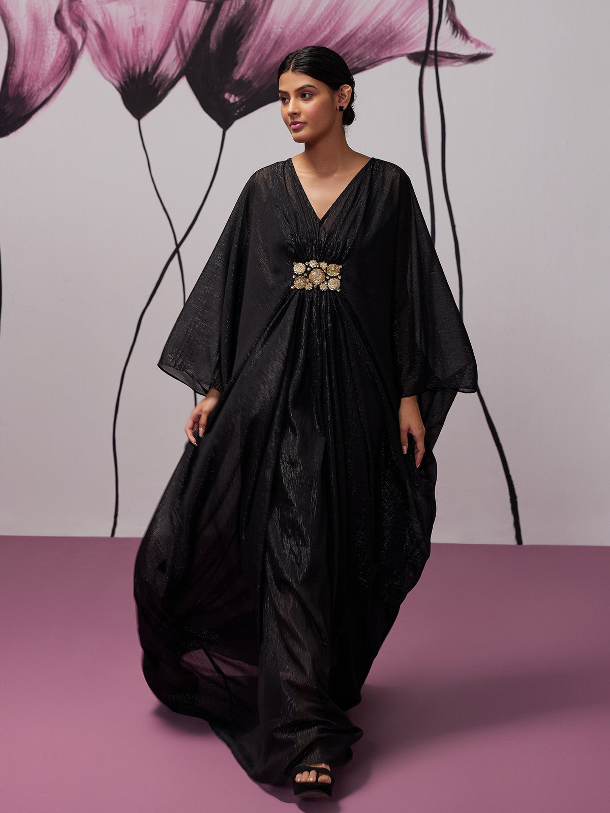 Midnight Black Kaftan