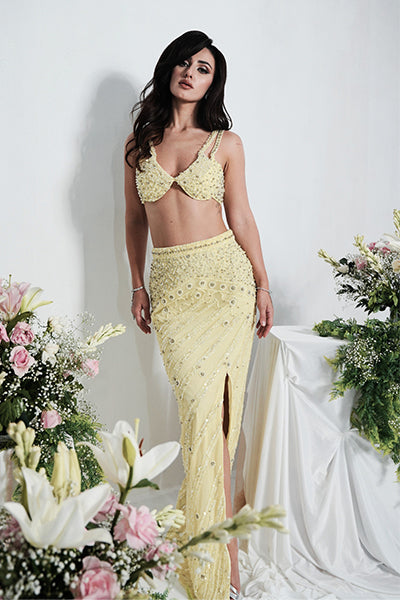 BUTTER YELLOW LEHENGA