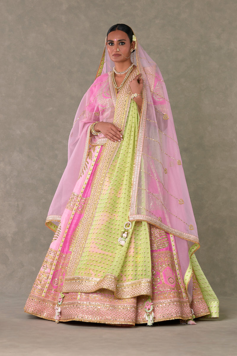 Barfi Pink ‘Paan-Patti’ Lehenga Set