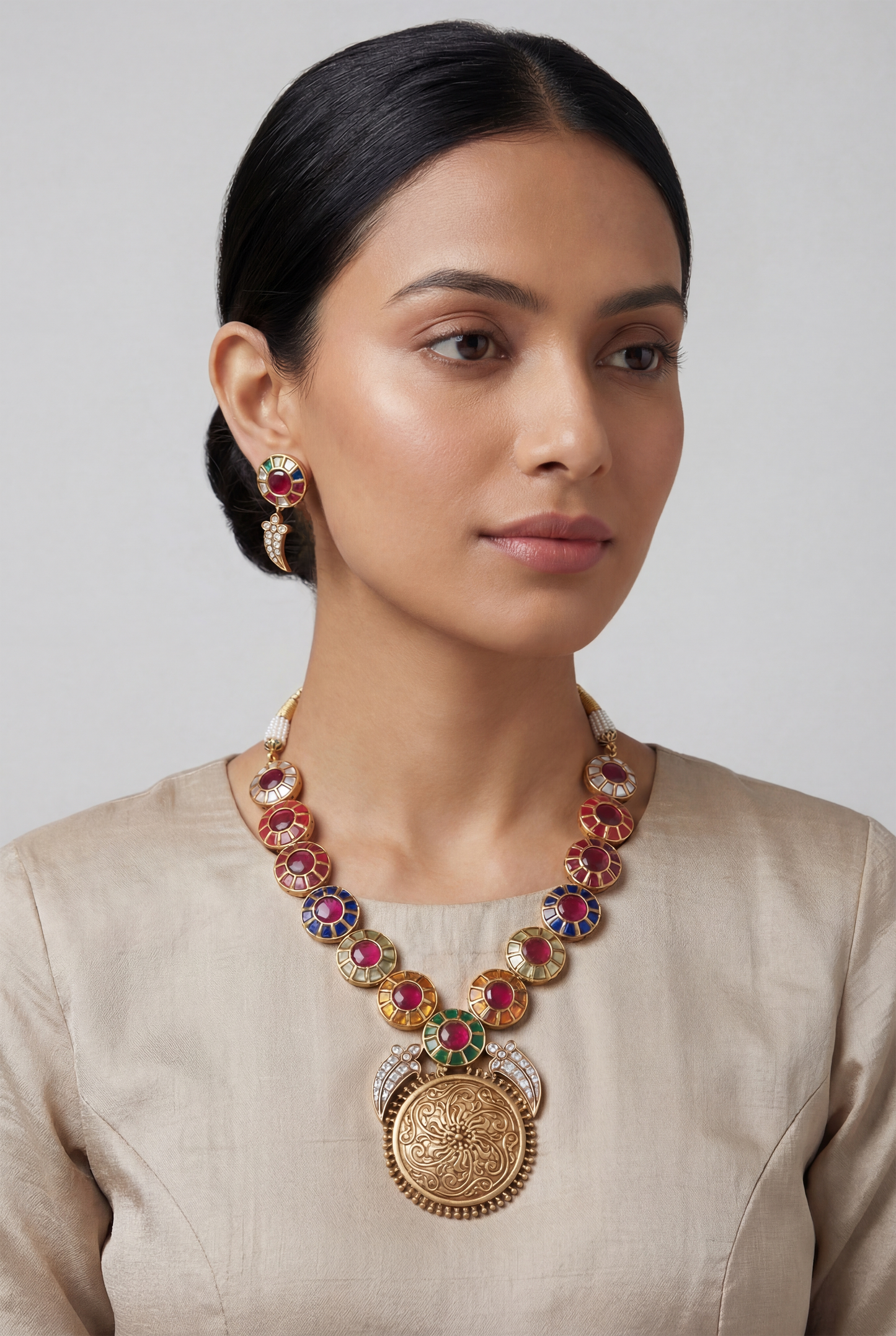 Lavanya Multicolor Kundan Long Set