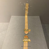  Women's Red semi-circle Meenakari Waist Belt