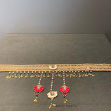 Women's Lotus Motif Latkan Meenakari Belt