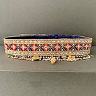 Red-Blue Geometric Meenakari Belt
