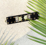 Women's Luxury Green Semi-circle Cocktail Belt