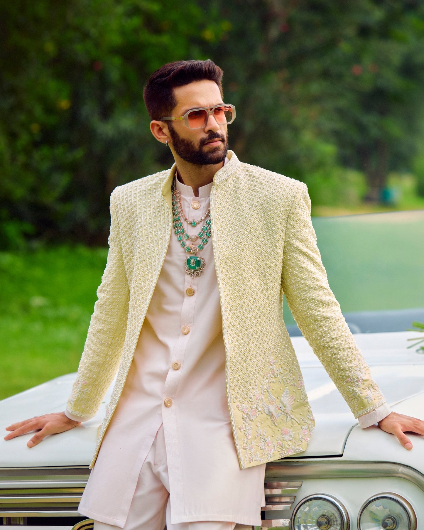 Whispers of the Lake Bandhgala Jacket Set