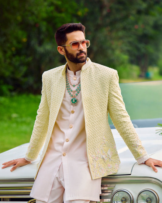 Whispers of the Lake Bandhgala Jacket Set