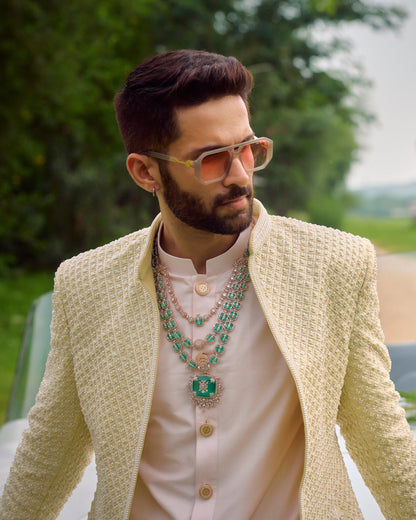 Whispers of the Lake Bandhgala Jacket Set