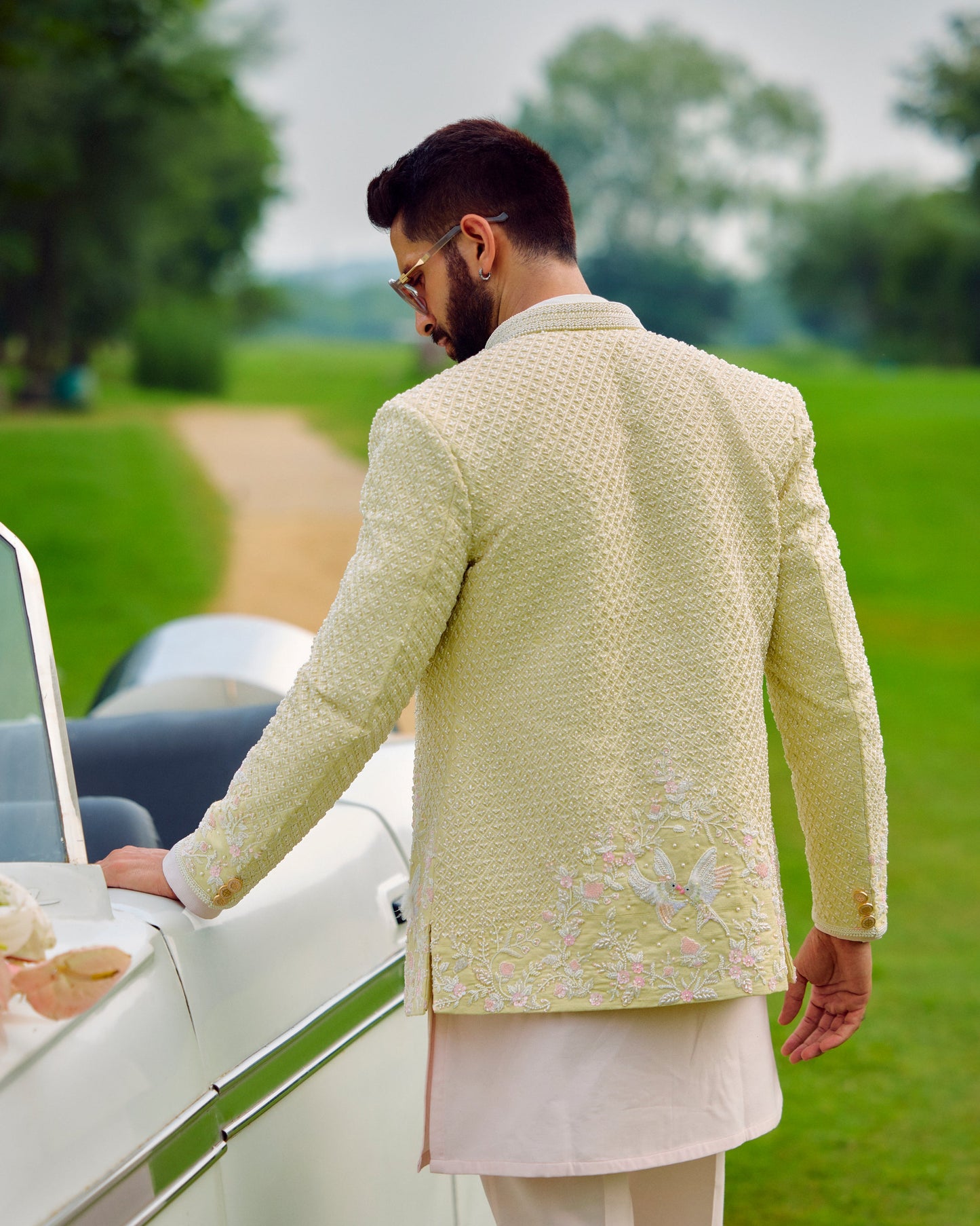 Whispers of the Lake Bandhgala Jacket Set