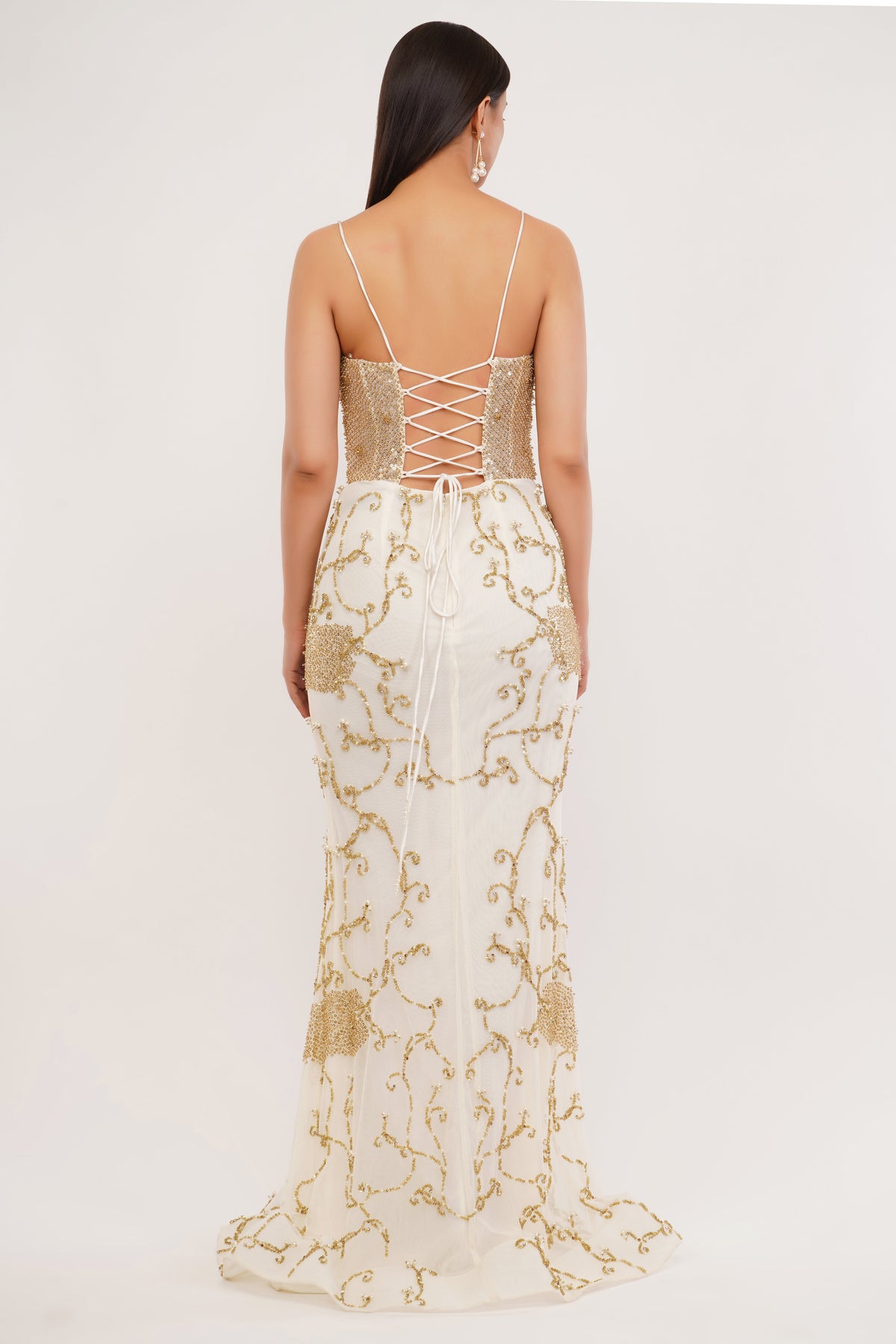WHITE GOLD GOWN