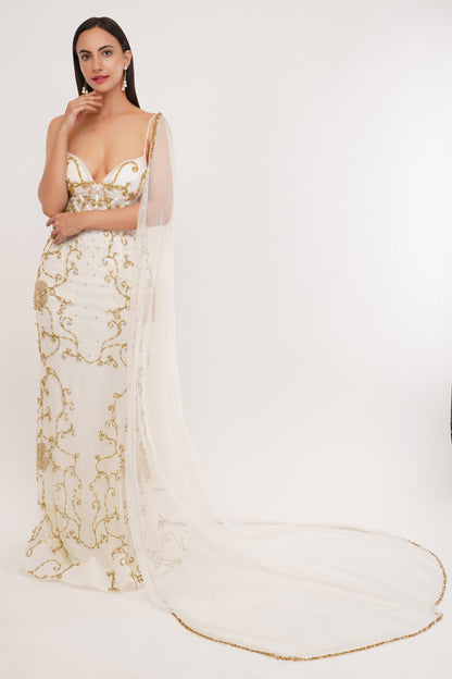 WHITE GOLD GOWN
