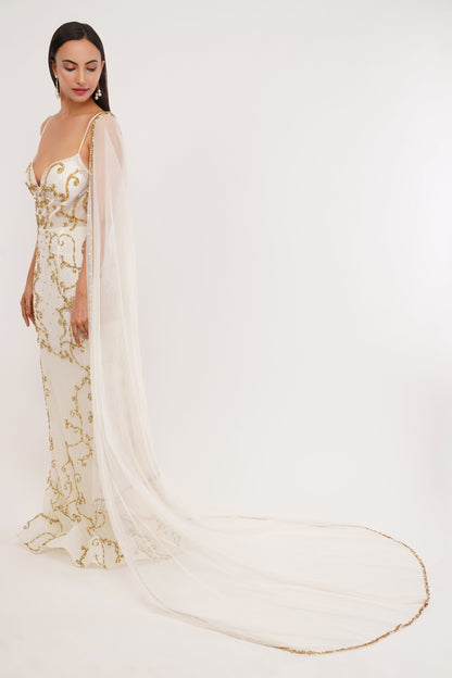 WHITE GOLD GOWN