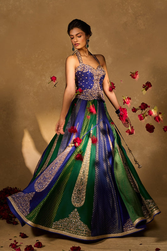 BLUE NAINA LEHENGA