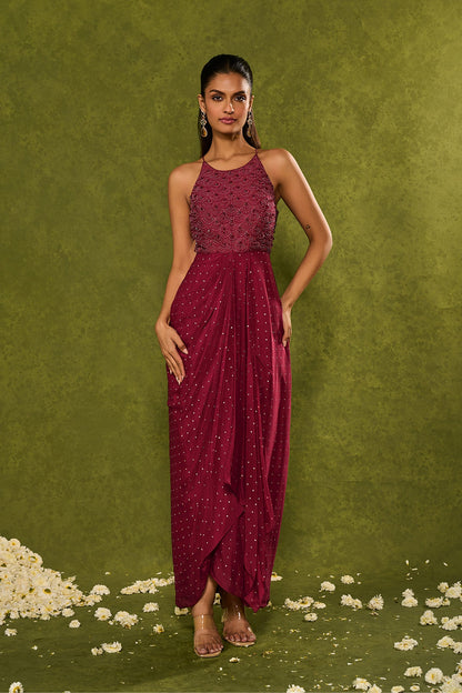 JASMINE COWL DRESS