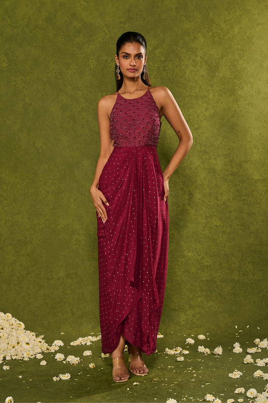 JASMINE COWL DRESS